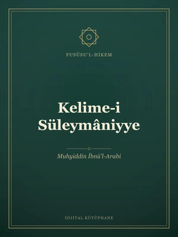 Kelime-i Süleymâniyye