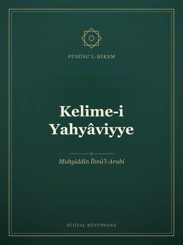 Kelime-i Yahyâviyye